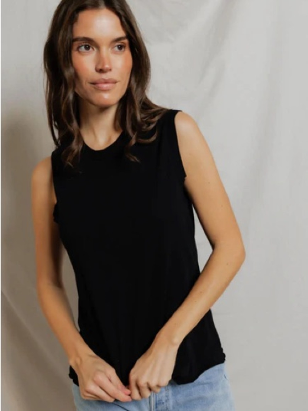 NWT faye crispy cotton muscle tank